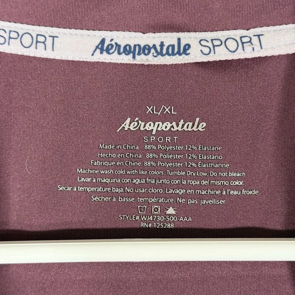 Aéropostale Sport Jacket Women's‎ Size XL Purple Pockets Thumb Holes Full Zip - Picture 8 of 8